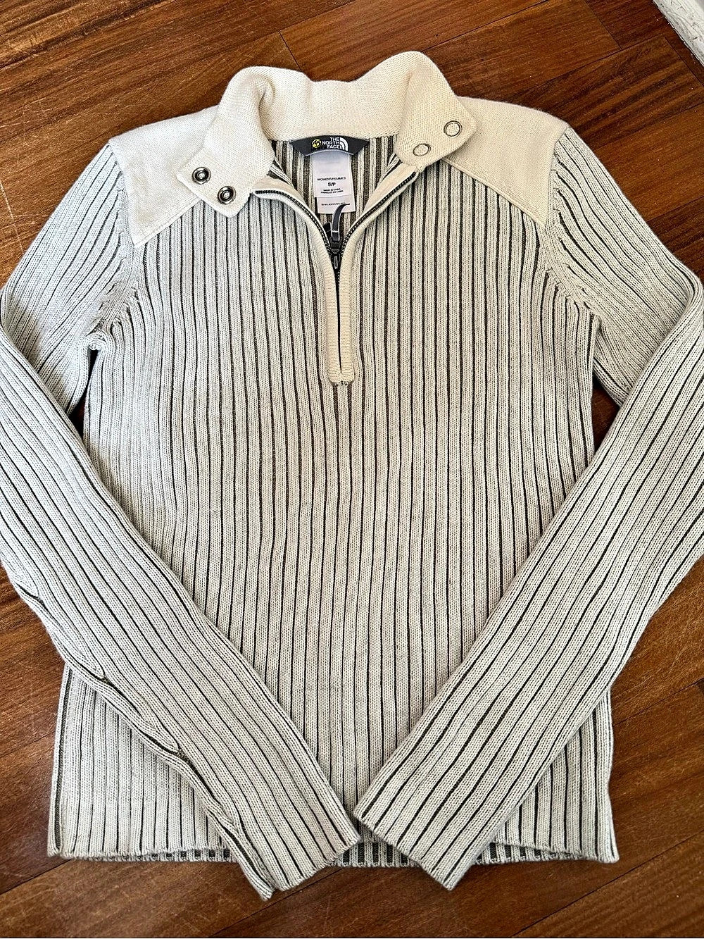 The North Face Ribbed Quarter-Zip Sweater Size Small A5 Series